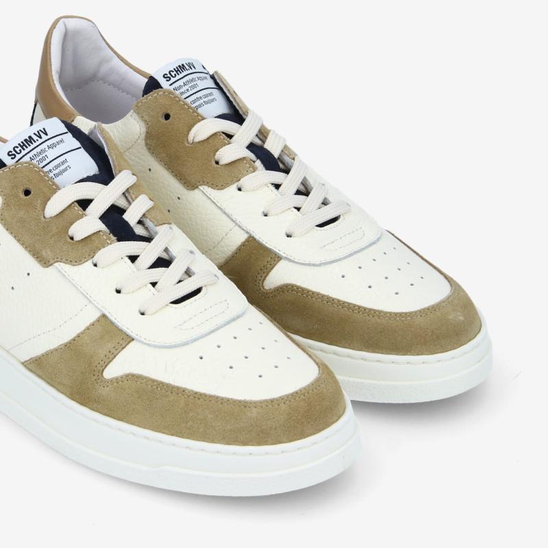 ORDER SNEAKER - GR.NAPPA/SUEDE -  BLANC/BEIGE